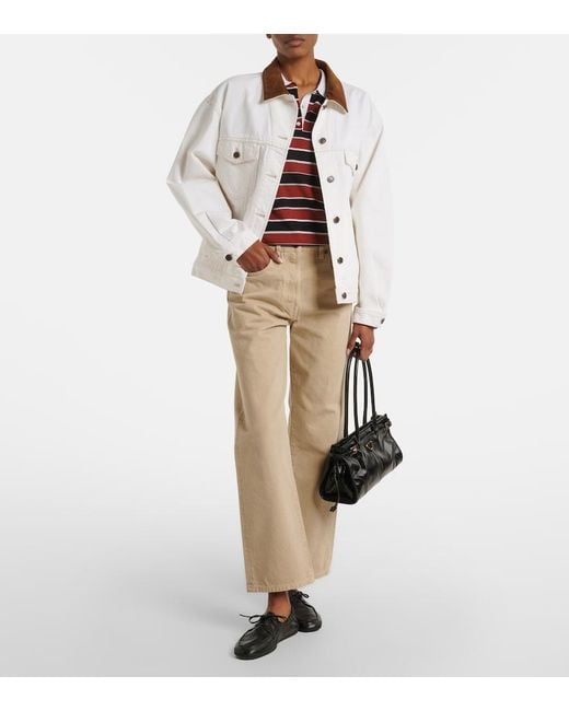 Prada Red Striped Silk Polo Shirt