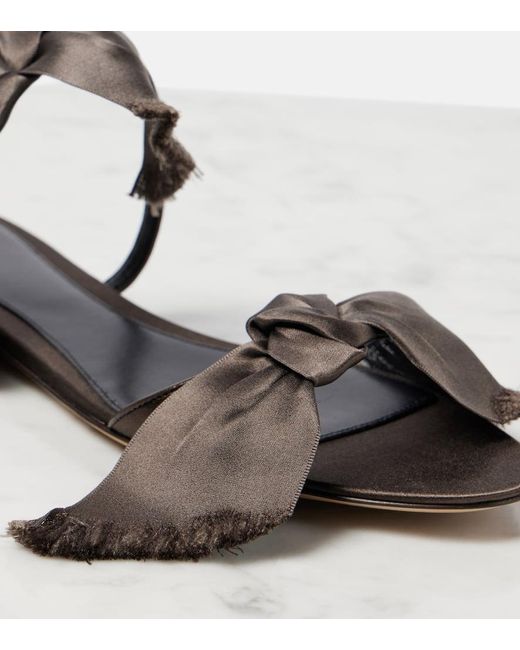 The Row Brown Vika Satin Sandals