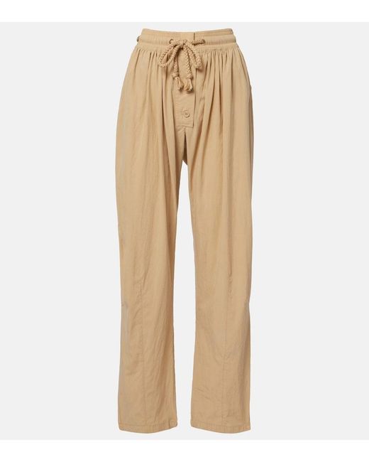 Isabel Marant Natural Falcona Wide-Leg Pants