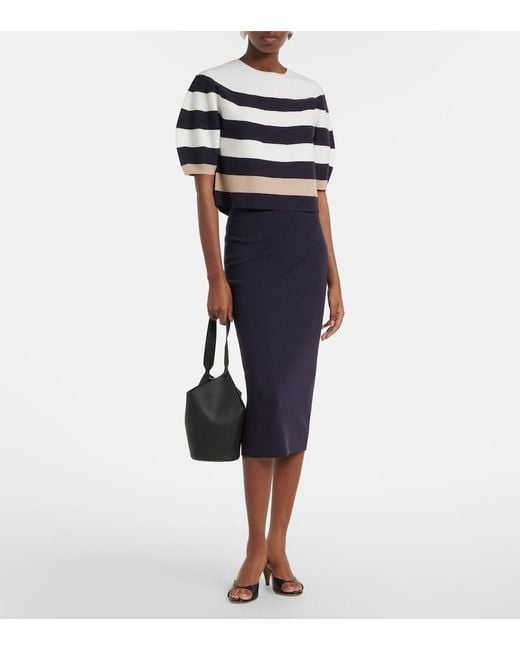 Max Mara Blue Pullover Aus Strick
