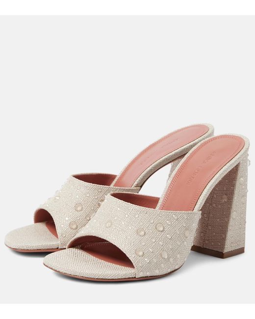 AMINA MUADDI Pink Brigitte Slipper 95 Mules