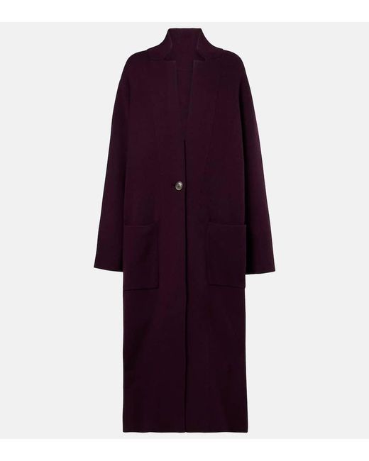 Lisa Yang Purple Cardigan Amie Aus Kaschmir