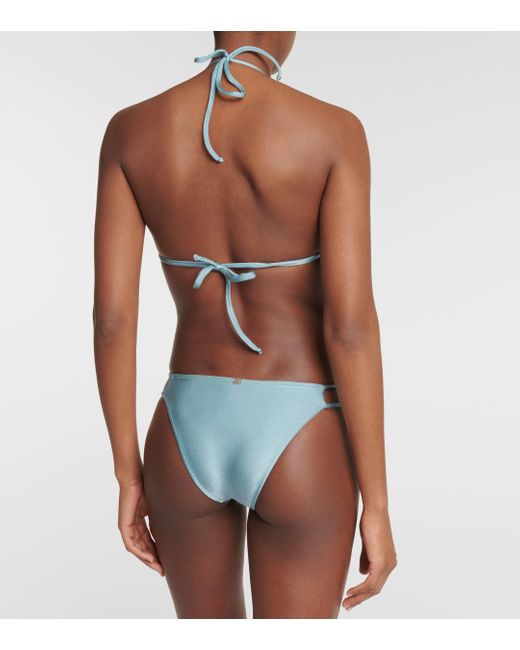 Adriana Degreas White Floral-applique Cutout Bikini
