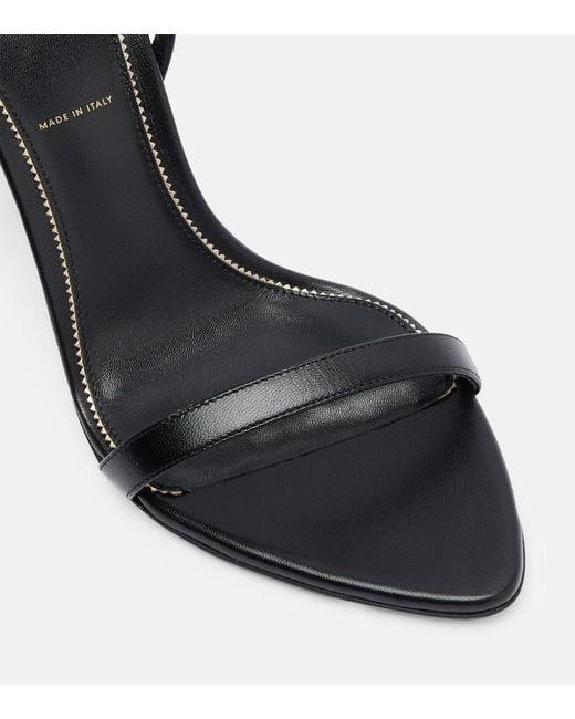 Tom Ford Black Padlock Leather Sandals