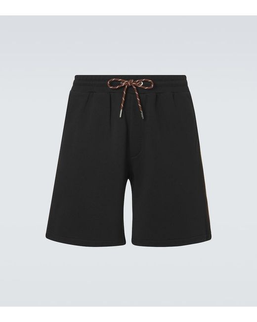Moncler Black Archivio Cotton Shorts for men