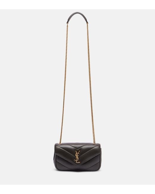Borsa A Tracolla Loulou Mini di Saint Laurent in White