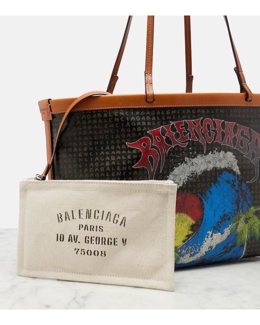 Balenciaga Black Select Medium Canvas Tote Bag