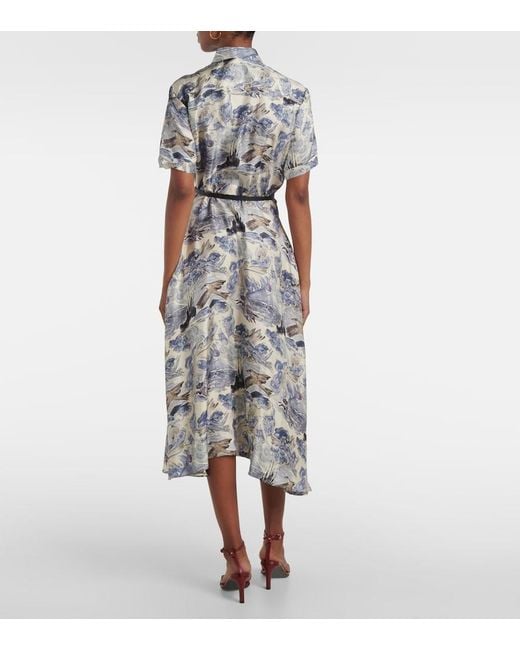 Altuzarra Gray Kiera Silk Shirt Dress