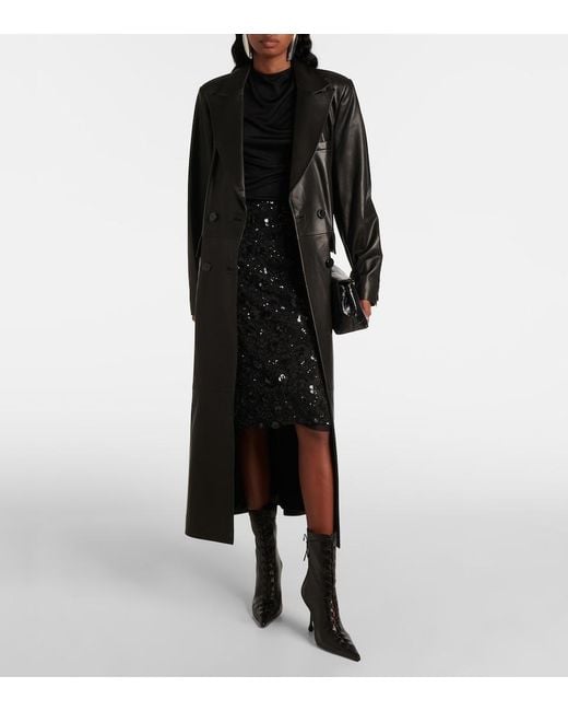 Jimmy Choo Black Scarlett 95 Leather Lace-Up Boots