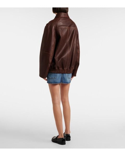 Jonathan Simkhai Brown Huntington Leather Jacket