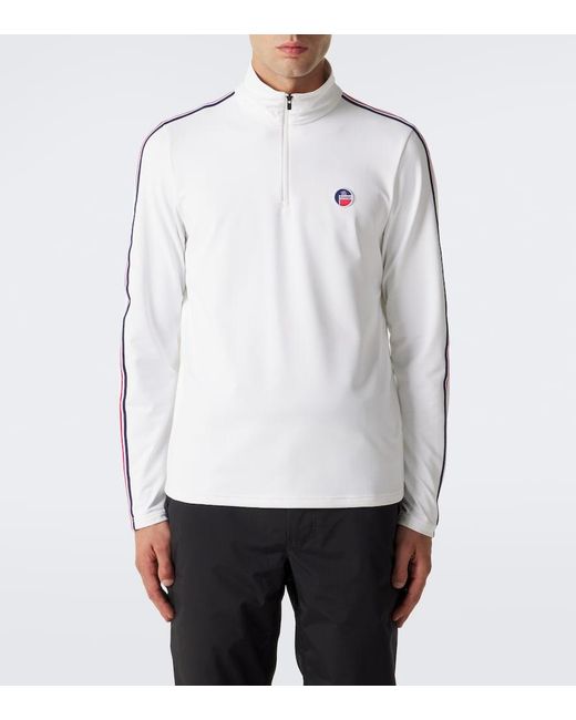 Fusalp White Mario Iii B Half-Zip Ski Top for men