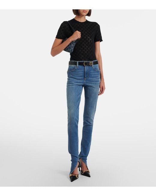 Gucci Black Pullover Gg Aus Devore