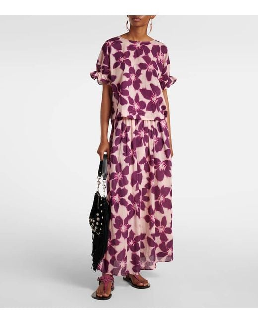 Velvet Pink Bluse Delilah Aus Baumwollpopeline