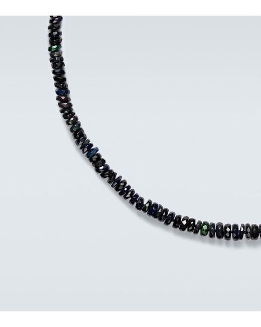 Ileana Makri Metallic 9Kt Beaded Necklace With Opals for men