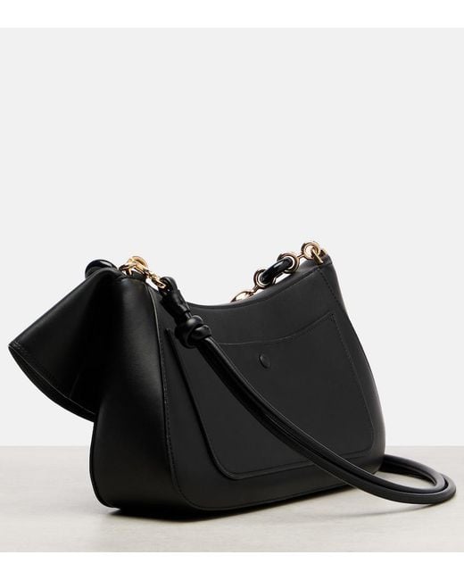Loewe Black Ola Medium Leather Shoulder Bag