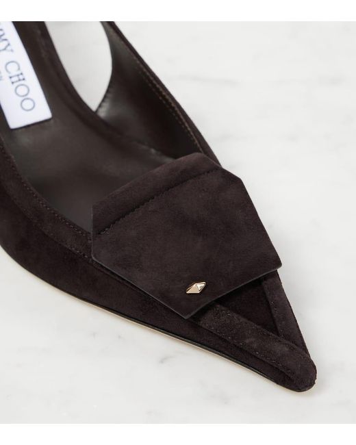 Escarpins Frances 60 En Daim Jimmy Choo en coloris Black