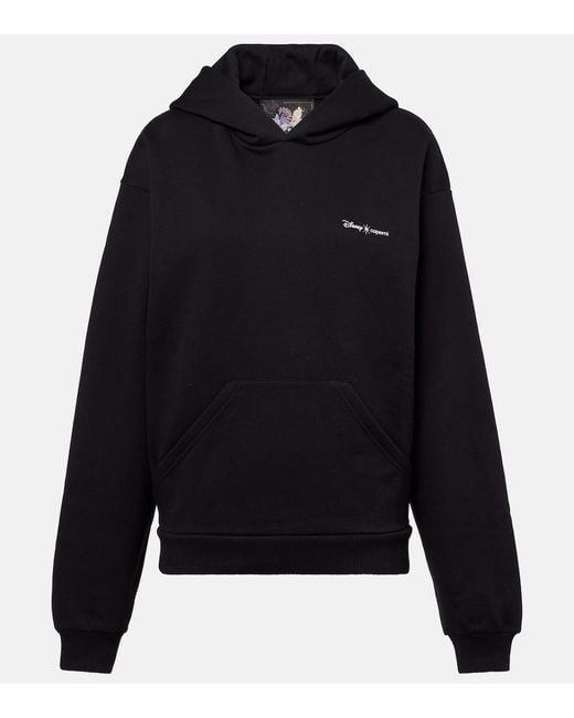 Coperni Black X Disney Maleficent Cotton-Blend Hoodie
