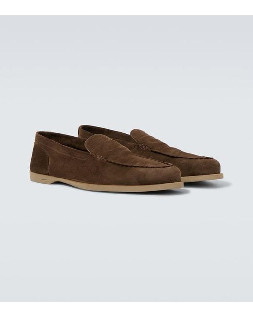Mocassins Pace En Daim John Lobb pour homme en coloris Brown