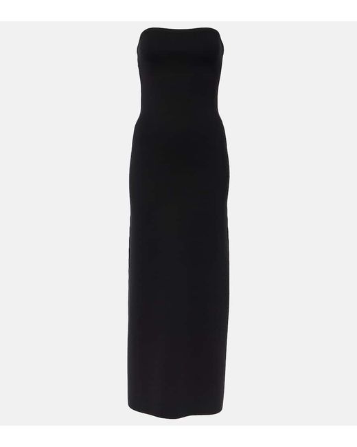 Vestido largo Calderon de mezcla de lana Gabriela Hearst de color Black