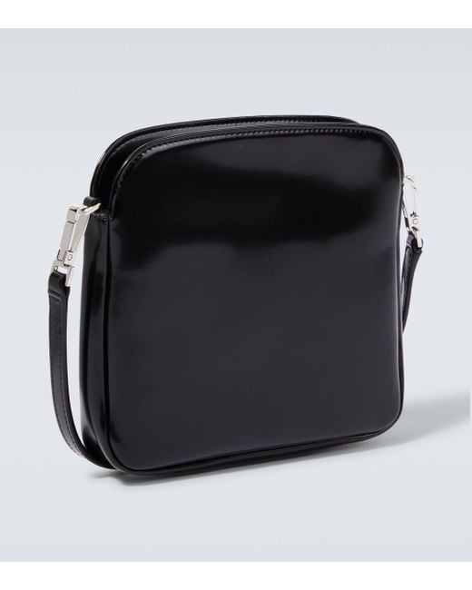 Saint Laurent Black Paris Mini Leather Camera Bag for men