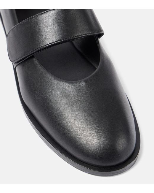 Co. Black Mary-Jane-Ballerinas Aus Leder