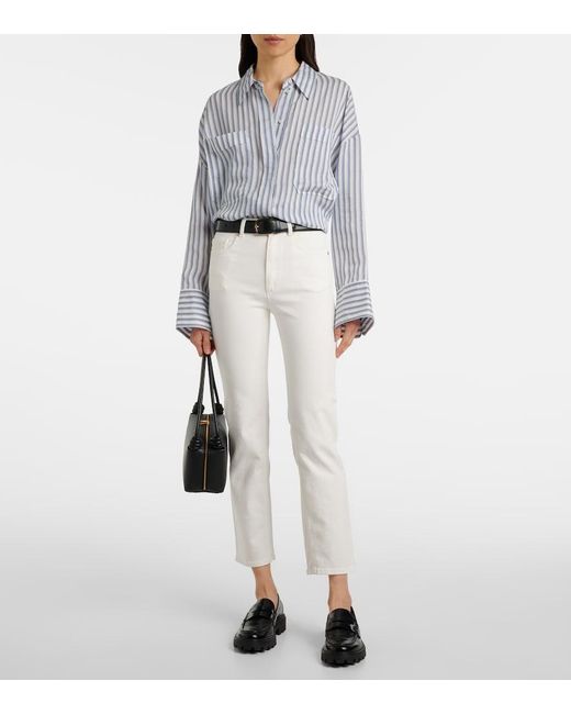 Dorothee Schumacher White High-Rise Straight Jeans