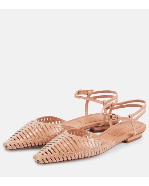 Ulla Johnson Pink Violette Leather Flats