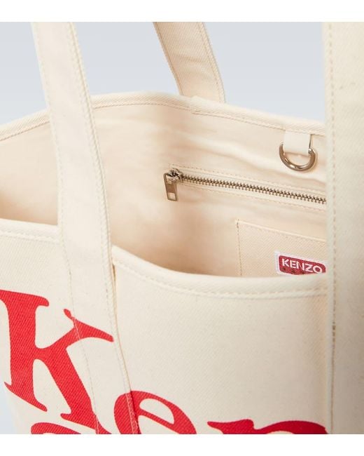 KENZO X Verdy Tote Utility Large Aus Canvas in Red für Herren