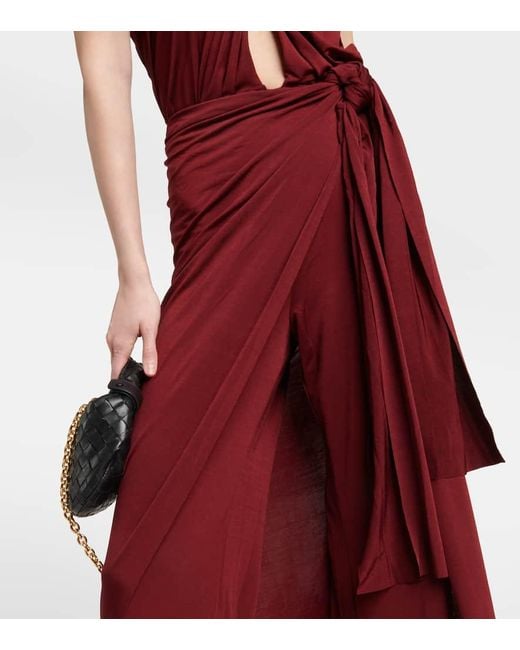 Johanna Ortiz Red Jumpsuit Aus Jersey