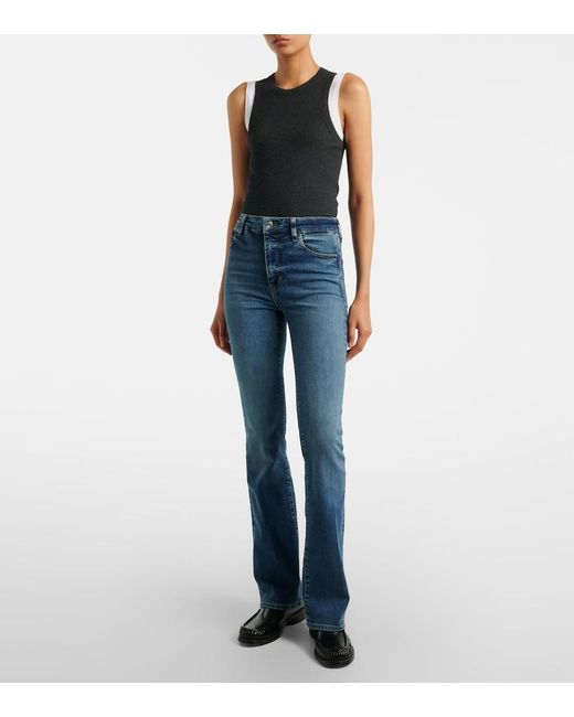 FRAME Blue Reboot Bootcut Jeans