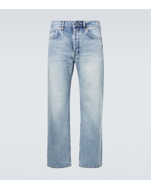 Saint Laurent Blue Straight Jeans for men