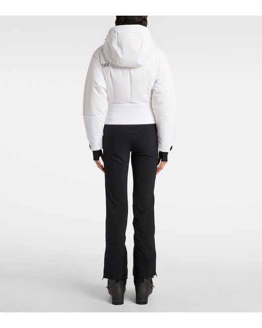 Aztech Mountain White Vertical Nuke Down Ski Jacket