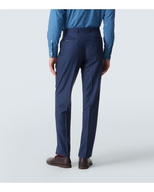 Canali Blue Wool Suit for men