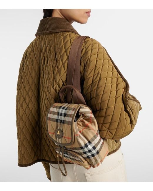 burberry backpack mini making it a statement piece Burberry Womens Sand Mini Horseshoe