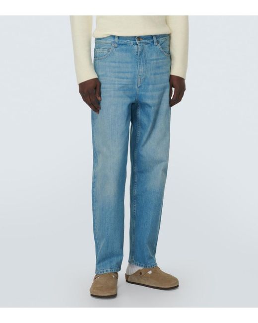 Alanui Blue Kerala Mid-Rise Straight Jeans for men