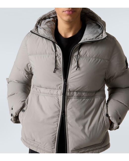Stone Island Daunenjacke Aus Ripstop in Gray für Herren