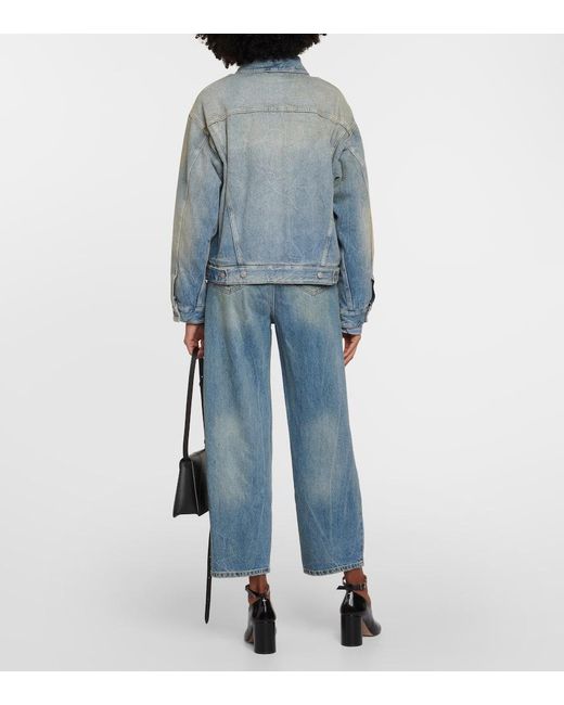 MM6 by Maison Margiela Blue Padded Denim Jacket