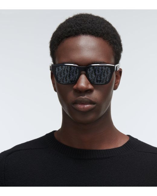 Dior Blue B23 S1i Logo D-frame Acetate Sunglasses for men