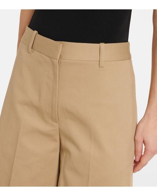Nili Lotan Natural Erza Cotton Shorts