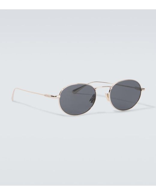 Saint Laurent Gray Sl 799 Oval Sunglasses for men