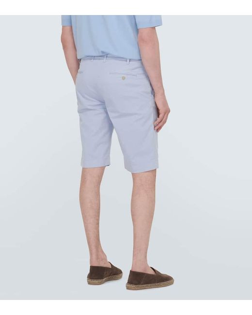Shorts in cotone di Canali in Blue da Uomo