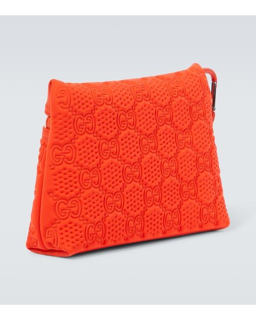 【GUCCI】GG Scuba Small Pouch ORANGE Gucci Small GG Scuba pouch Gucci