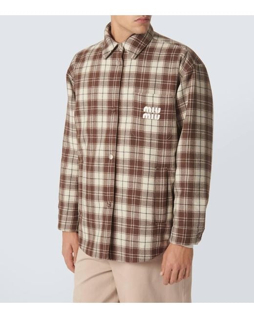Giacca di Miu Miu in Brown da Uomo