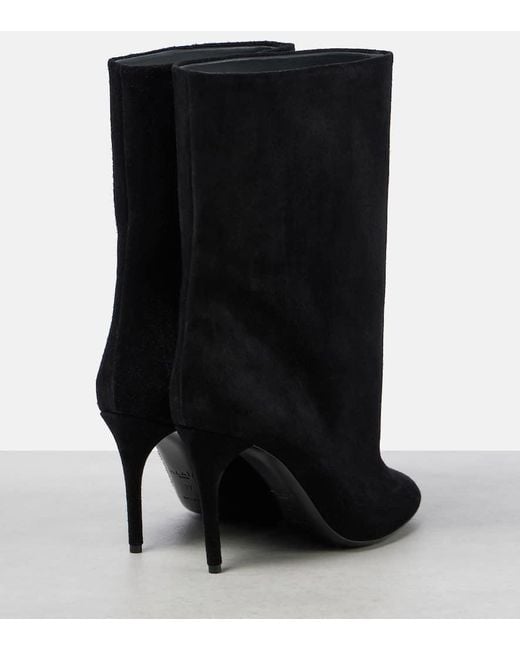 Alaïa Black Suede Ankle Boots
