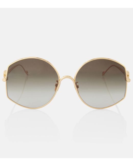 Loewe Brown Round Sunglasses