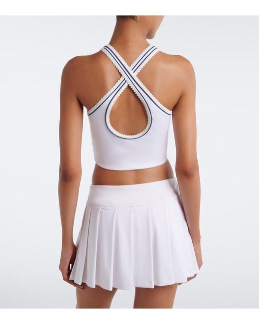 Miu Miu White X New Balance Jersey Crop Top