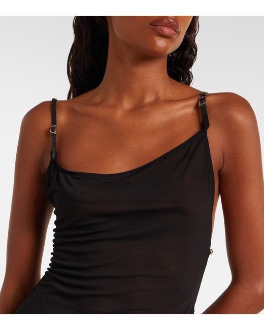 Mugler Black Midikleid