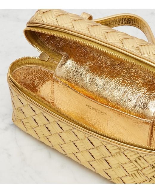 Bottega Veneta Bang Bang Metallic Leather Vanity Bag