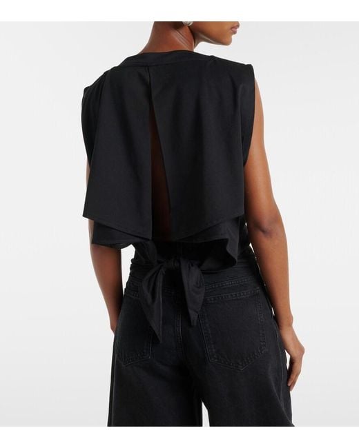 Top Marcel Moisson Jacquemus en coloris Black