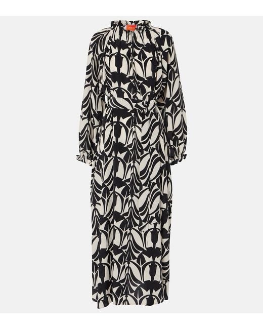 LaDoubleJ Black Cerere Silk Shirtdress